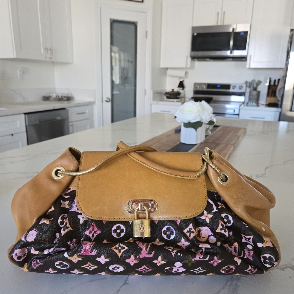 Louis Vuitton Richard Prince Monogram Leather Watercolor Bag